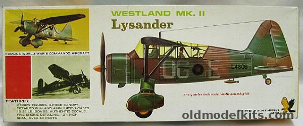 Hawk 1/48 Westland Mk II Lysander, 563 plastic model kit